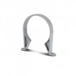 PLASTIC PIPE SADDLE CLIP 110MM GREY 