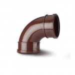 DOUBLE SOCKET BEND 110MM 92.5 DEG BROWN