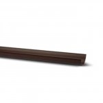 POLY HALF ROUND GUTTER BROWN RR100 112MM 2M