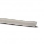 POLY GUTTER SQUARE WHITE RS201 112MM 4M