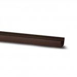 POLY SQUARE GUTTER BROWN RS200 112MM 2M