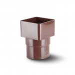 POLY PIPE ADAPTOR SQUARE TO ROUND BROWN RS231