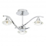 ENDON LANGELLA 3LT SEMI FLUSH LANGELLA-3CH  33W