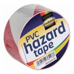 PROSOLVE PVC HAZARD TAPE 2" RED/WHITE             SAFTRW2"