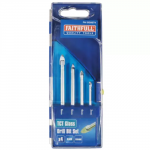 FAITHFULL TILE & GLASS DRILL BIT SET 4 PIECE