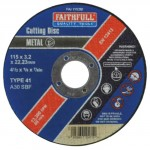 FAITHFULL FLAT METAL CUTTING DISC 115MMX3.2MM