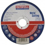 FAITHFULL FLAT METAL CUTTING DISC 125MMX3.2MM