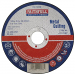 FAITHFULL FLAT METAL CUTTING DISC 125MMX3.2MM