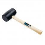 OX TRADE BLACK RUBBER MALLET 16OZ