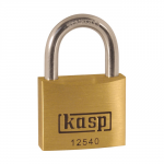 KASP 125 PREMIUM BRASS PADLOCK STAINLESS STEEL SHACKLE 40MM