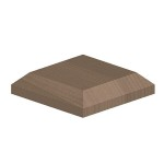 BIRKDALE 4" WOODEN POST CAP BROWN TREATED 120X120X26MM