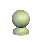 BIRKDALE BALL FINIAL & BASE 75MM 3" PACK 2