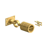 BIRKDALE HOOK & EYE ON PLATE FOR 24MM ROPE BRASS