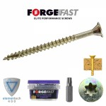 FORGEFAST ELITE MDF & CHIPBOARD FLOORING SCREWS 4.2X55MM BOX OF 200 