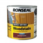 RONSEAL QUICK DRYING WOODSTAIN 750ML SATIN DEEP MAHOGANY