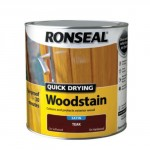 RONSEAL QUICK DRYING WOODSTAIN 750ML SATIN TEAK