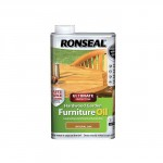 RONSEAL HARDWOOD GARDEN FURNITURE OIL 1L NATURAL OAK