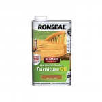 RONSEAL HARDWOOD GARDEN FURNITURE OIL 1L NATURAL TEAK