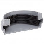 POLY EXTERNAL STOP GREY RM307 75MM