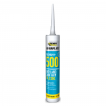 EVERBUILD EVERFLEX 500 BATH AND SANITARY SILICONE SEALANT WHITE 295ML