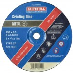 FAITHFULL DEPRESSED CENTRE METAL GRINDING  DISC 230MMX6.5MM