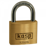 KASP 125 PREMIUM BRASS PADLOCK 25MM