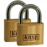 KASP 125 PREMIUM BRASS PADLOCK TWIN 50MM